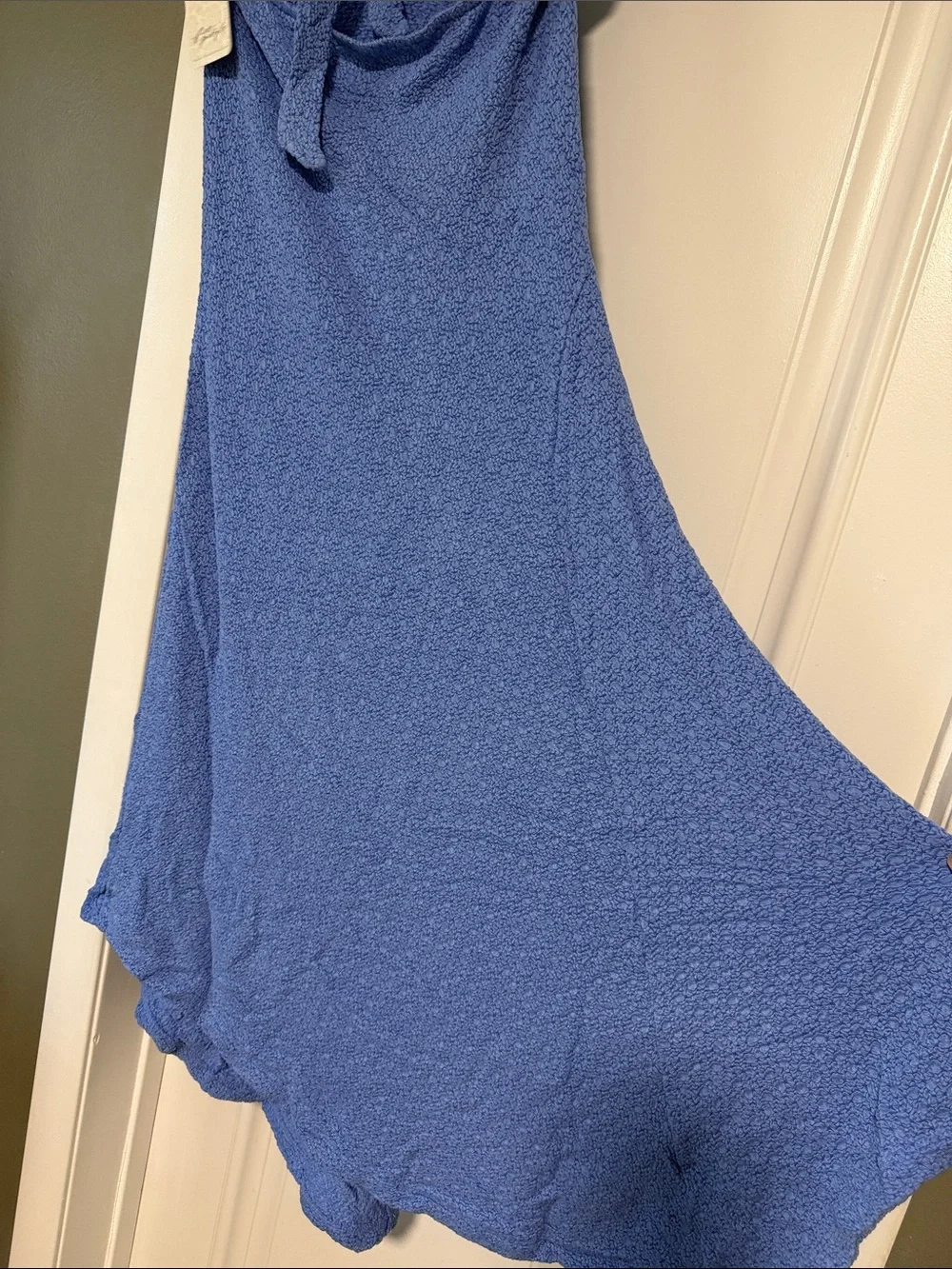 Free People Amelie Midi Dress in Blue Vista